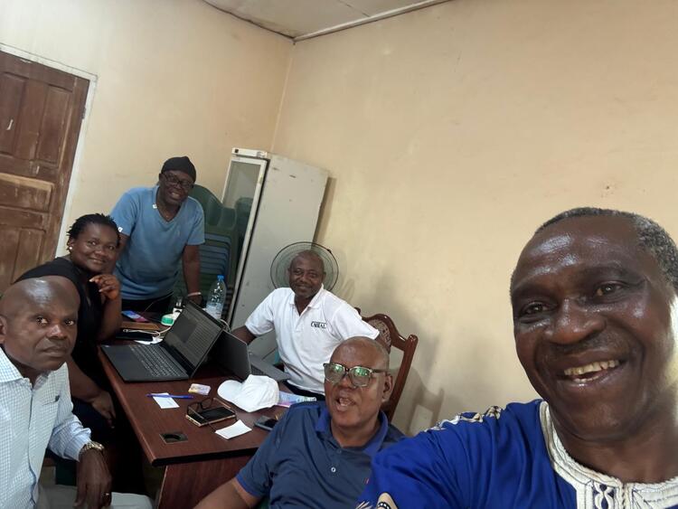 Mr. Akpo Esambi visit during Consultant Check