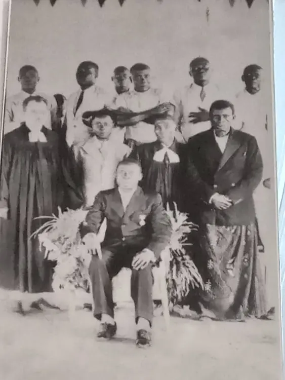 Chief Abel Mukete in Basel Mission Church Kumba Town